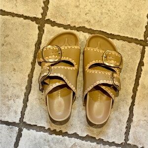 Loeffler Randall Theo Bisque/Cream Sandal sz 7